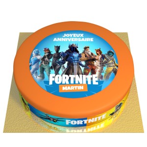 Gteau Fortnite Personnalisable -  26 cm