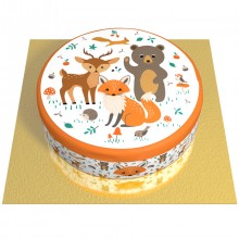 Gâteau Animaux de la Forêt - Ø 20 cm