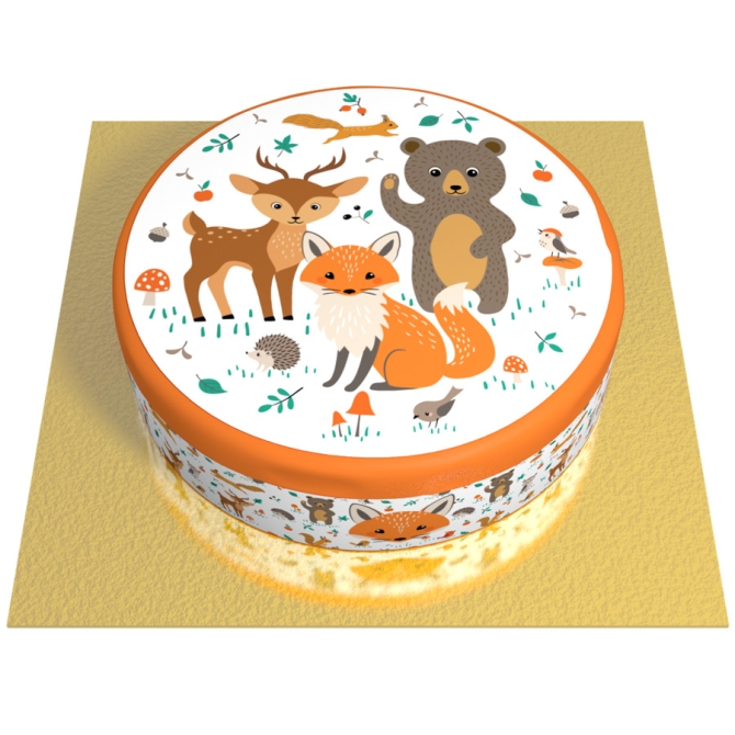 Gâteau Animaux de la Forêt - Ø 20 cm 
