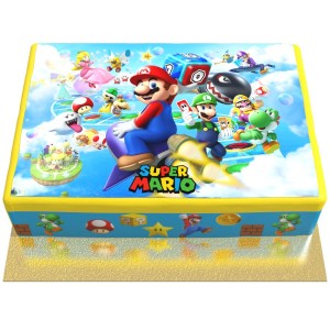 Gâteau Super Mario - 26 x 20 cm