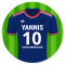 Gteau Maillot de Football Personnalisable -  20 cm images:#2