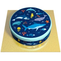 Gteau Animaux Marins -  20 cm Chocolat