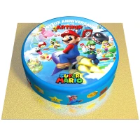 Gteau Super Mario personnalisable -  20 cm