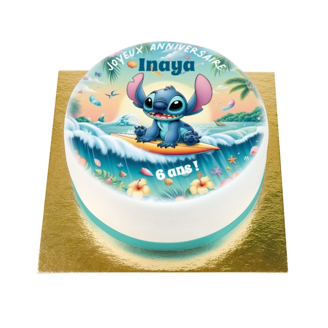 BuenoCake Stitch Hawa personnalisable -  14 cm 