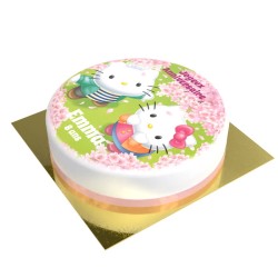 Gteau Hello Kitty personnalisable -  20 cm. n1