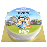 Gteau Bluey personnalisable -  20 cm