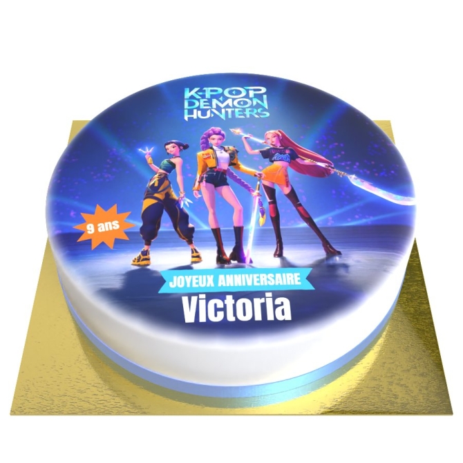 Gteau KPop Demon Hunters personnalisable -  20 cm 