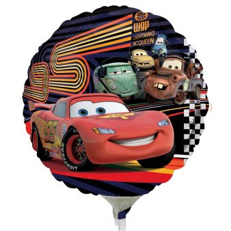 Ballon sur tige Cars 2 rond 