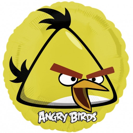 Ballon Hlium Angry Birds jaune Chuck 