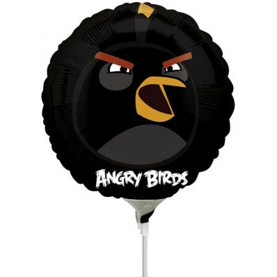 Ballon sur Tige Angry Birds Noir 