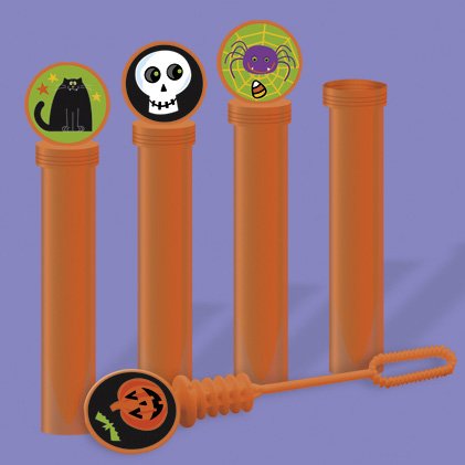 4 Mini-flacons Bulles de savon Halloween Fun 