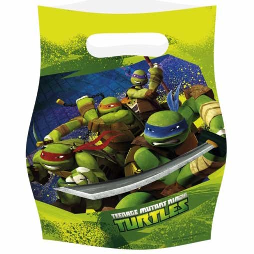 6 Pochettes cadeaux Tortue Ninja 