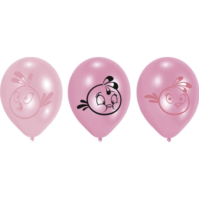 6 Ballons Pink Bird 
