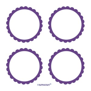 5 Planches d'tiquettes Violet