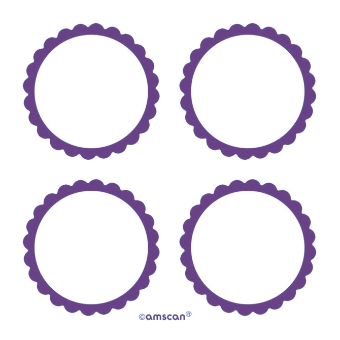 5 Planches d tiquettes Violet 