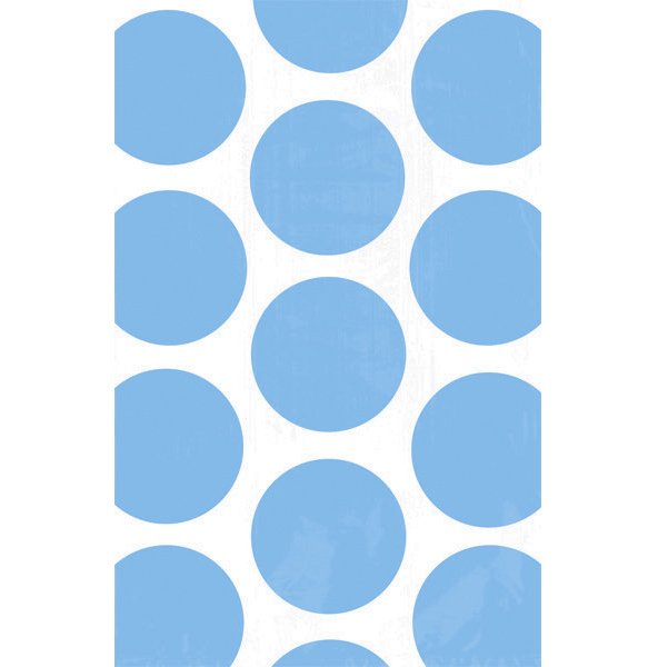 10 Sacs papier Pois Bleu carabe 