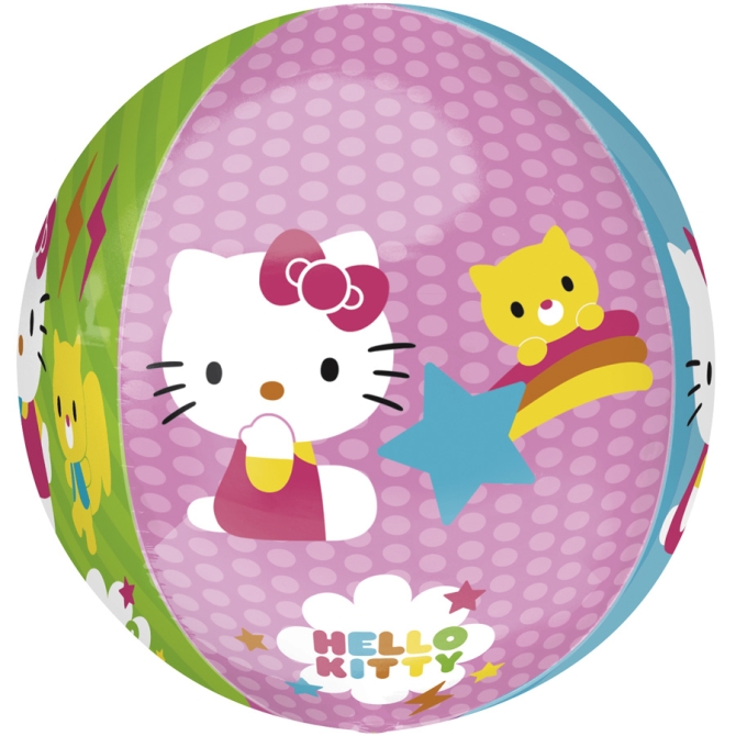 Ballon orbz Gonfl  l Hlium Hello Kitty 