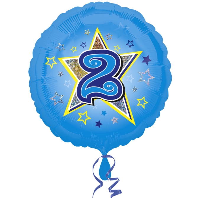 Ballon Hlium 2 ans Star 