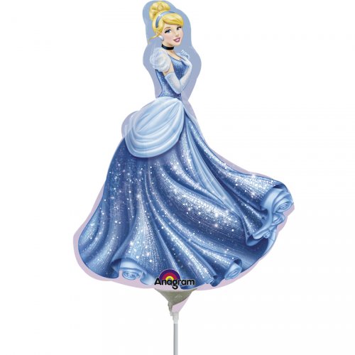 Ballon sur tige Cendrillon 