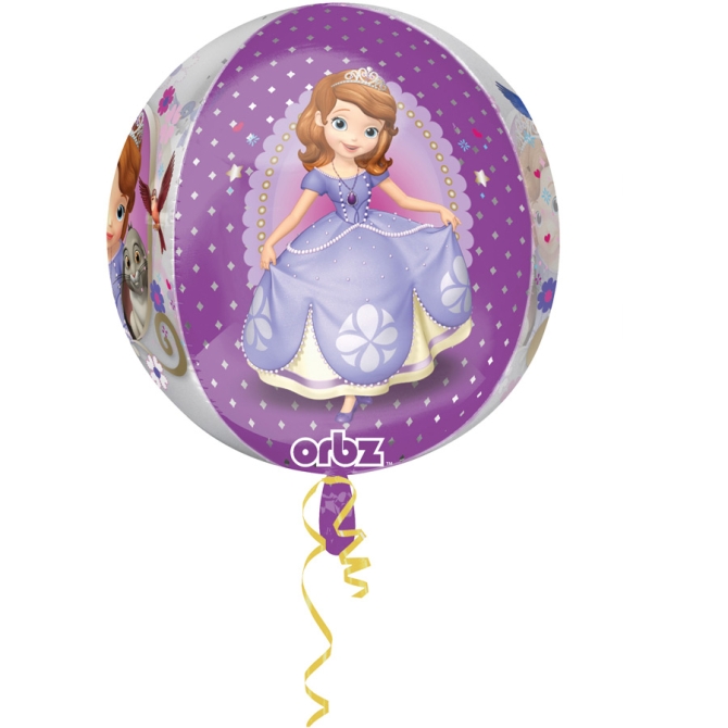 Ballon Orbz Gonfl  l Hlium Princesse Sofia 