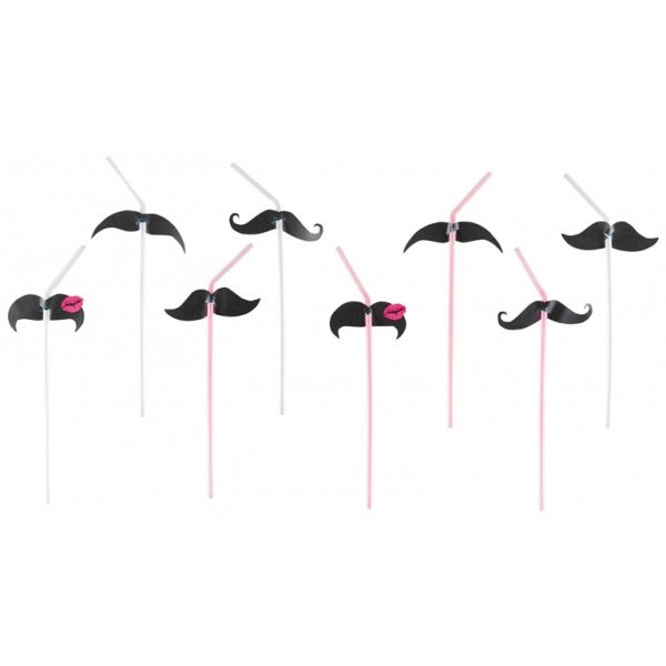 8 Pailles Moustache Kiss 