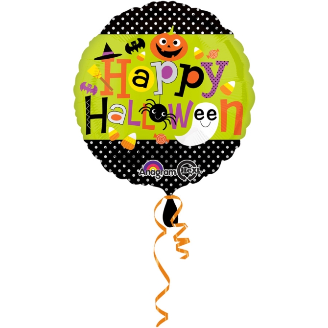 Ballon Gonfl  l Hlium Happy Halloween 