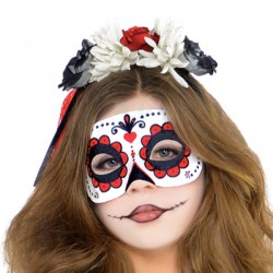 Dguisement de Miss Squelette Calavera Taille 12-14 ans. n1