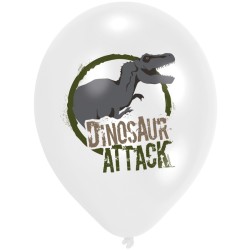 6 Ballons Dinosaures Attack (28 cm). n1