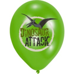 6 Ballons Dinosaures Attack (28 cm). n2