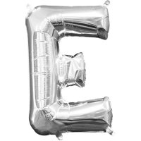 Ballon Lettre E Argent (33 cm)