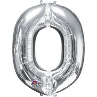 Ballon Lettre O Argent (33 cm)