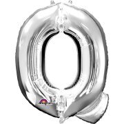 Ballon Lettre Q Argent (33 cm)