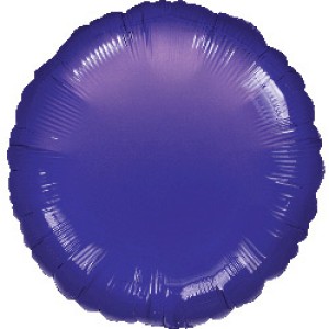 Ballon Disque Violet Mtal (43 cm)