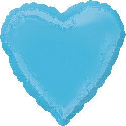 Ballon Coeur Turquoise Mtal (43 cm) 