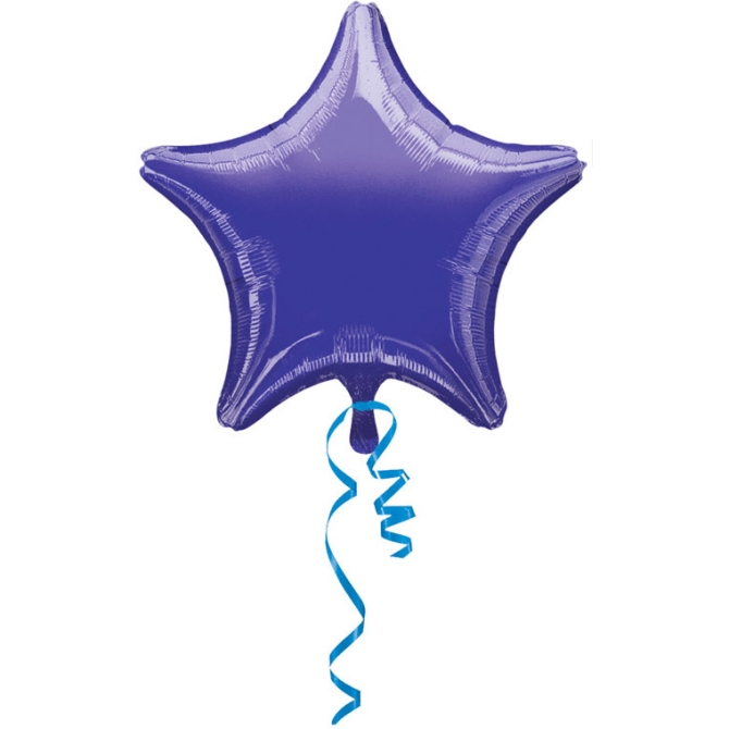 Ballon Etoile Violet Mtal (48 cm) 