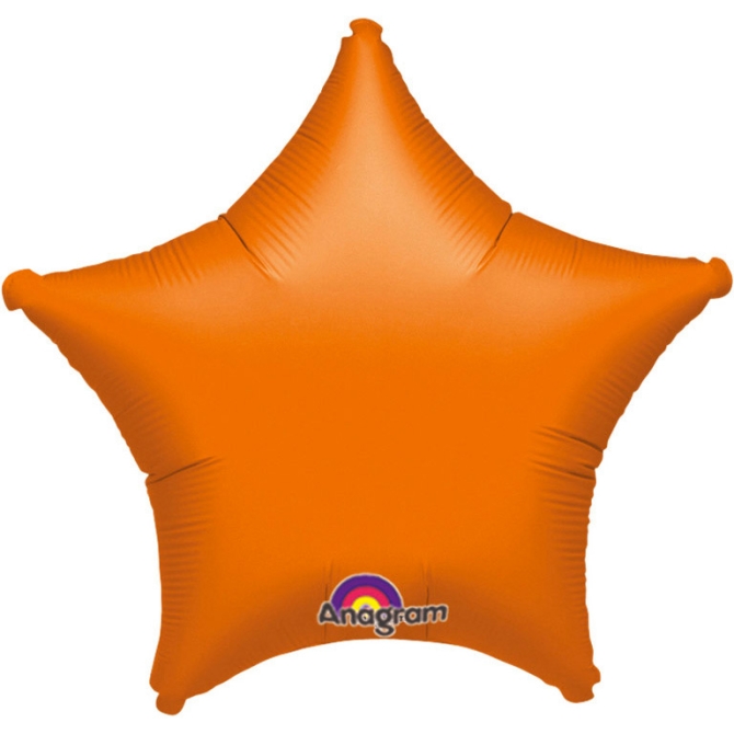 Ballon Etoile Orange Mtal (48 cm) 
