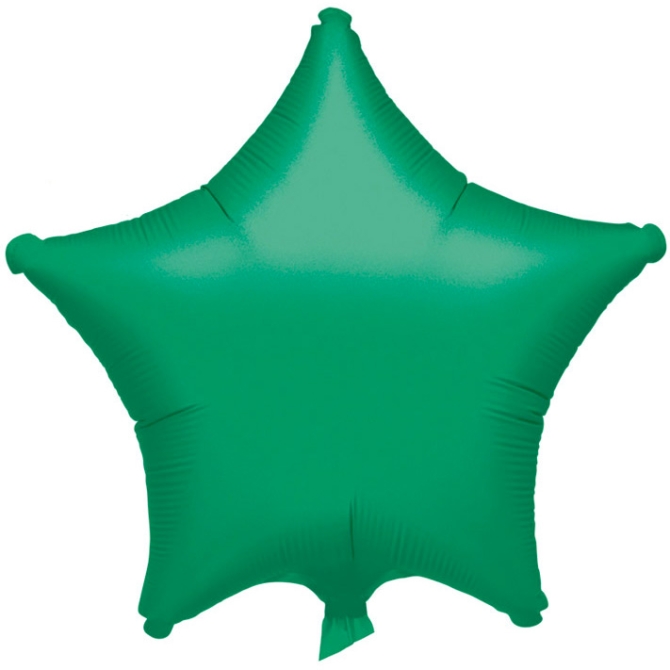 Ballon Etoile Vert Mtal (48 cm) 