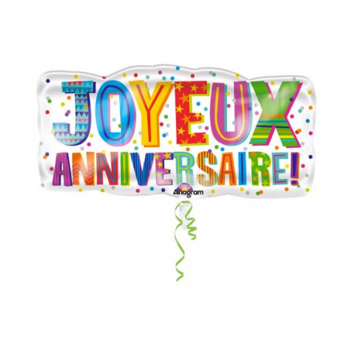 Ballon Geant Joyeux Anniversaire Cm Pour L Anniversaire De Votre Enfant Annikids