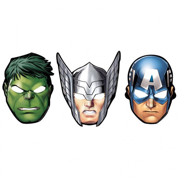 8 Masques Avengers Trio Nez Pop Up 