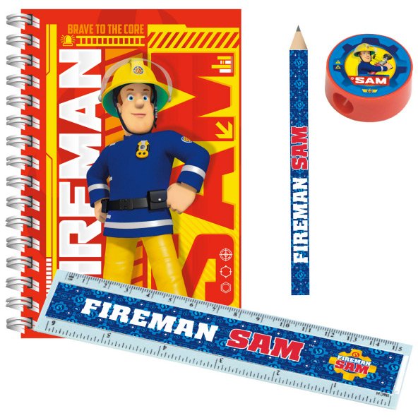 5 Sets Papeterie Sam le Pompier Fireman 