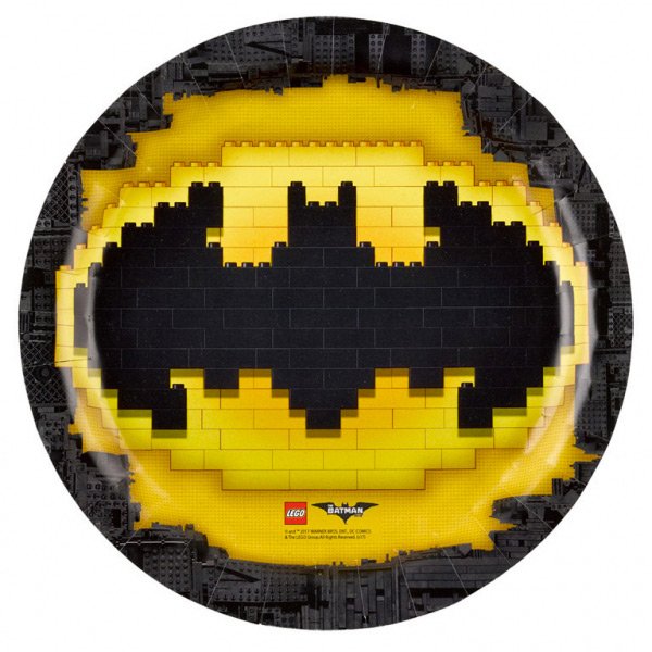 8 Assiettes Lego Batman 