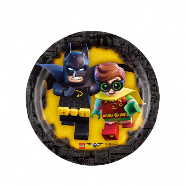 8 Petites Assiettes Lego Batman 