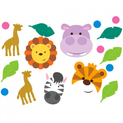 Confettis Amis De La Jungle 14 G Pour L Anniversaire De Votre Enfant Annikids