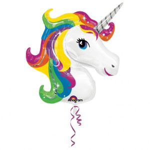 Ballon Gant Licorne Rainbow (83 cm)