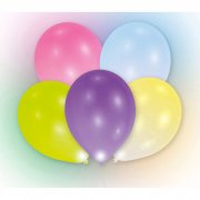 5 Ballons Lumineux LED Multicolores