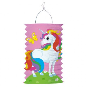 Lanterne Licorne Rainbow - Papier Accordon