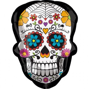 Ballon Gant Fiesta Calavera (60 cm)