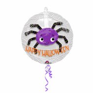 Double Ballon Araignée Happy Halloween - Maxi (60 cm)