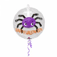 Double Ballon Araigne Happy Halloween - Maxi (60 cm)