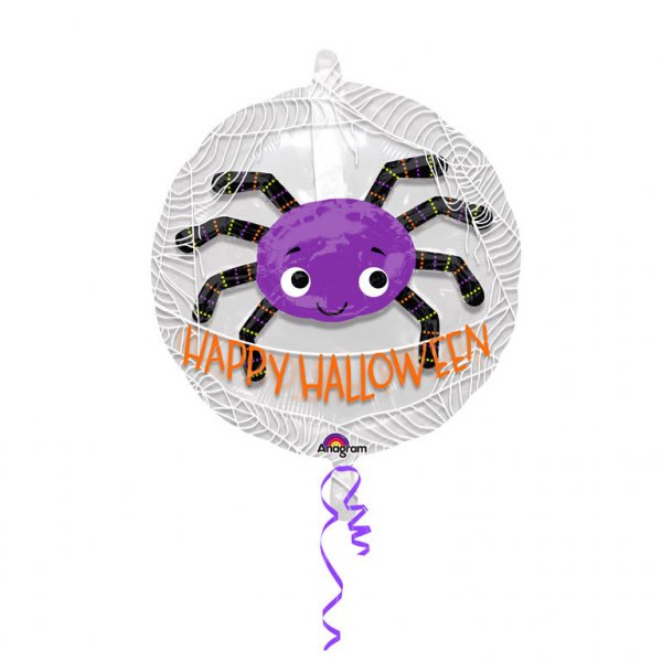 Double Ballon Araigne Happy Halloween - Maxi (60 cm) 